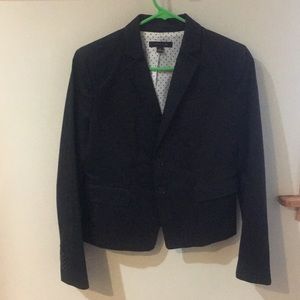 Ann Taylor black and blue blazer